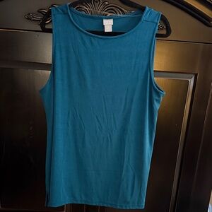 Chico's Teal Sleeveless Tank Top